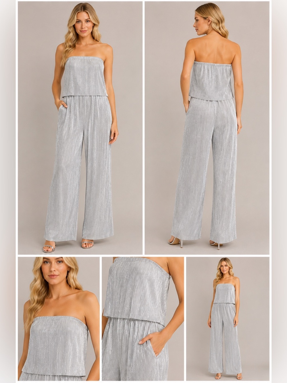 Deluc NWT Pandanus Strapless Jumpsuit size S. - Picture 2 of 6